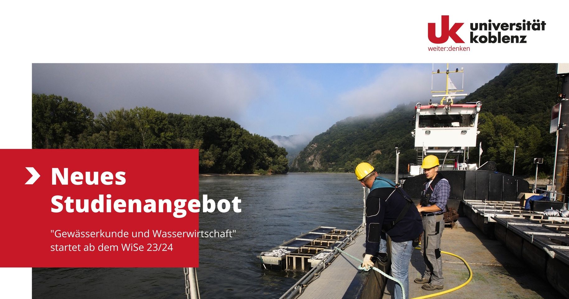 Neuer Master-Studiengang „Gewässerkunde und Wasserwirtschaft“ an der Universität Koblenz